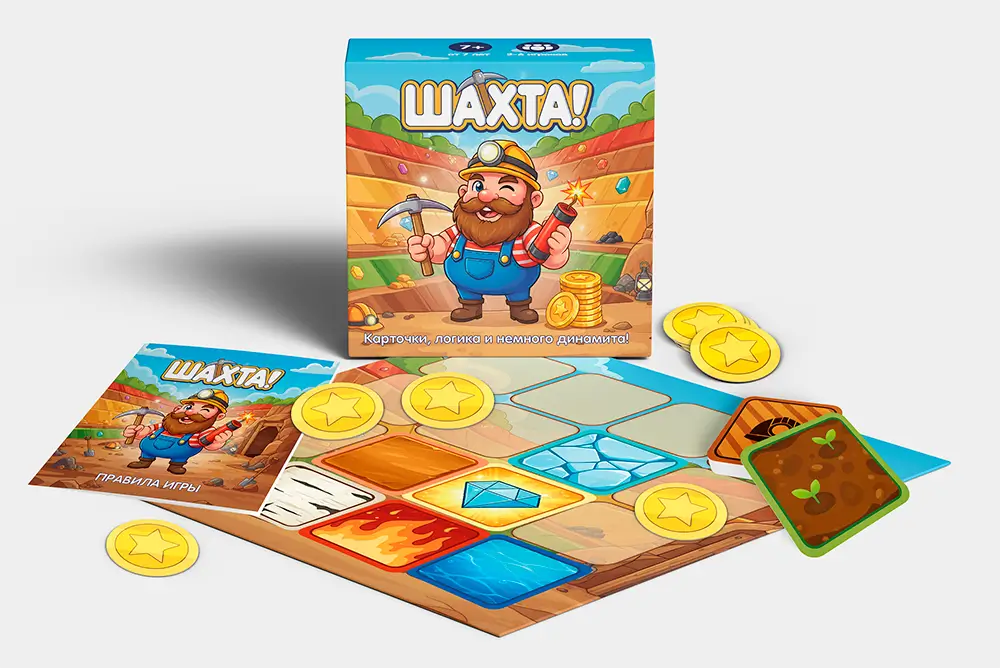 Коробка с игрой Шахта